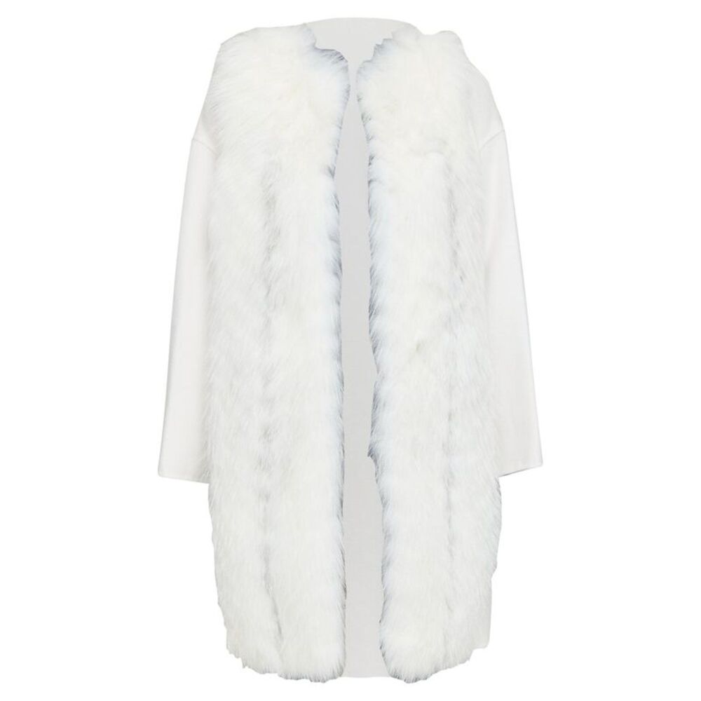 Fendi Fox Fur Cashmere Long Coat